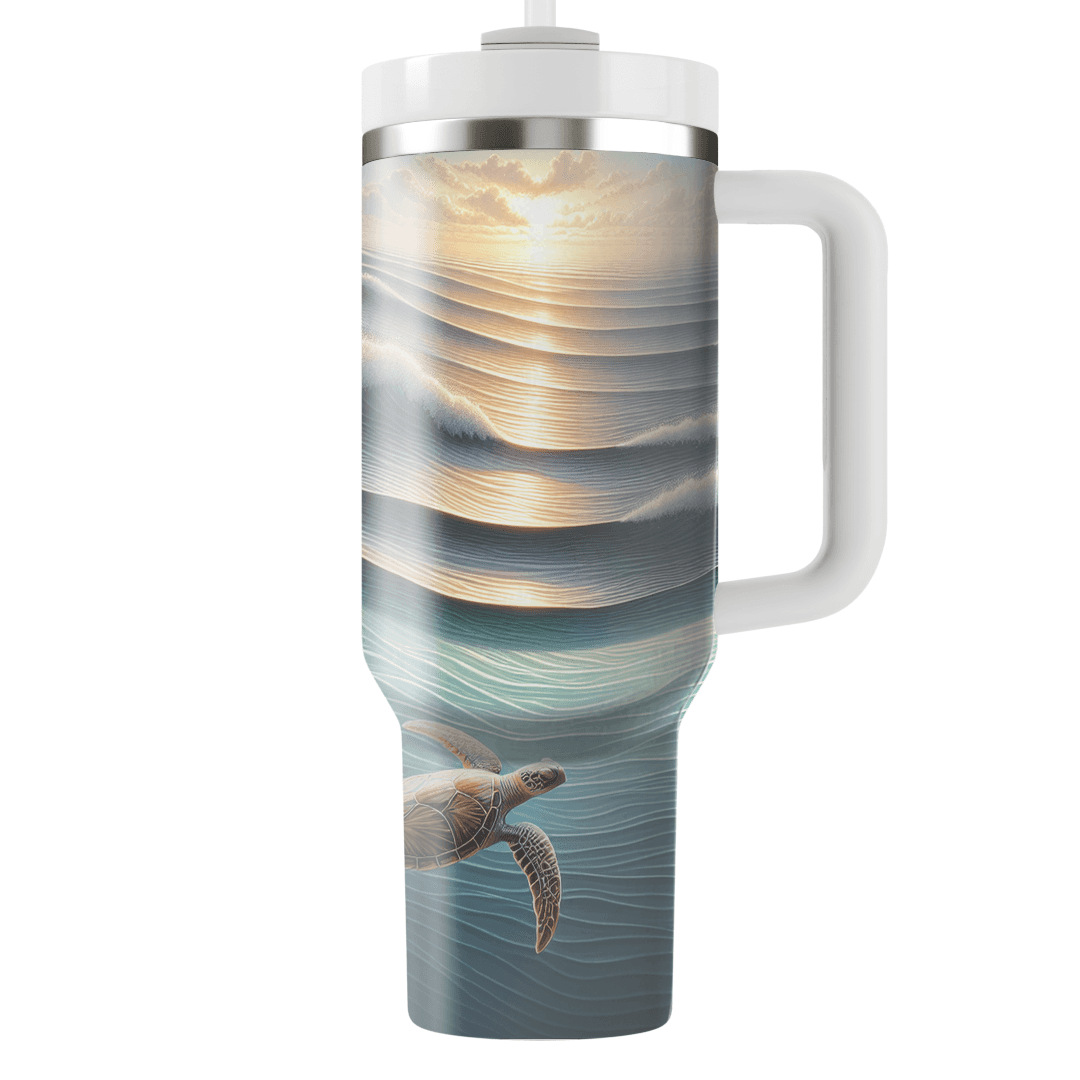 Ocean Waves And Sea Turtles  Decorative Tumblers