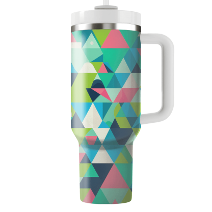 Funky Triangle Pattern Tumbler Cups