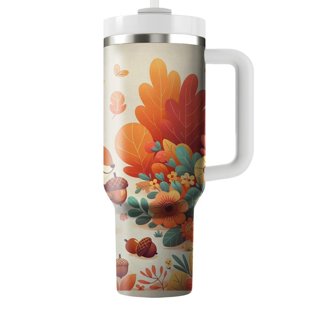 Charming Garden Squirrel  Personalized Tumblers