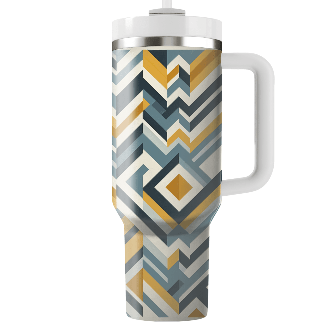 Modern Chevron Mosaic Custom Tumblers