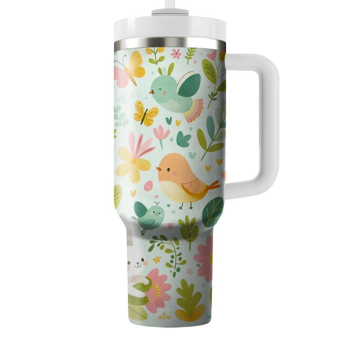 Spring Cheerful Critters  Tumbler Cups