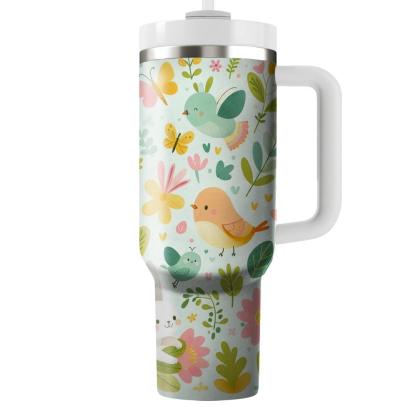 Spring Cheerful Critters  Tumbler Cups