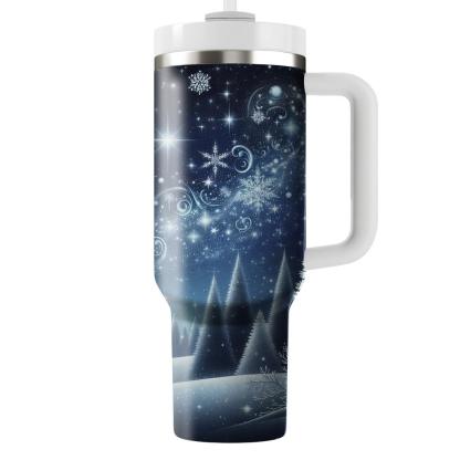 Midnight Winter Magic  Travel Tumblers