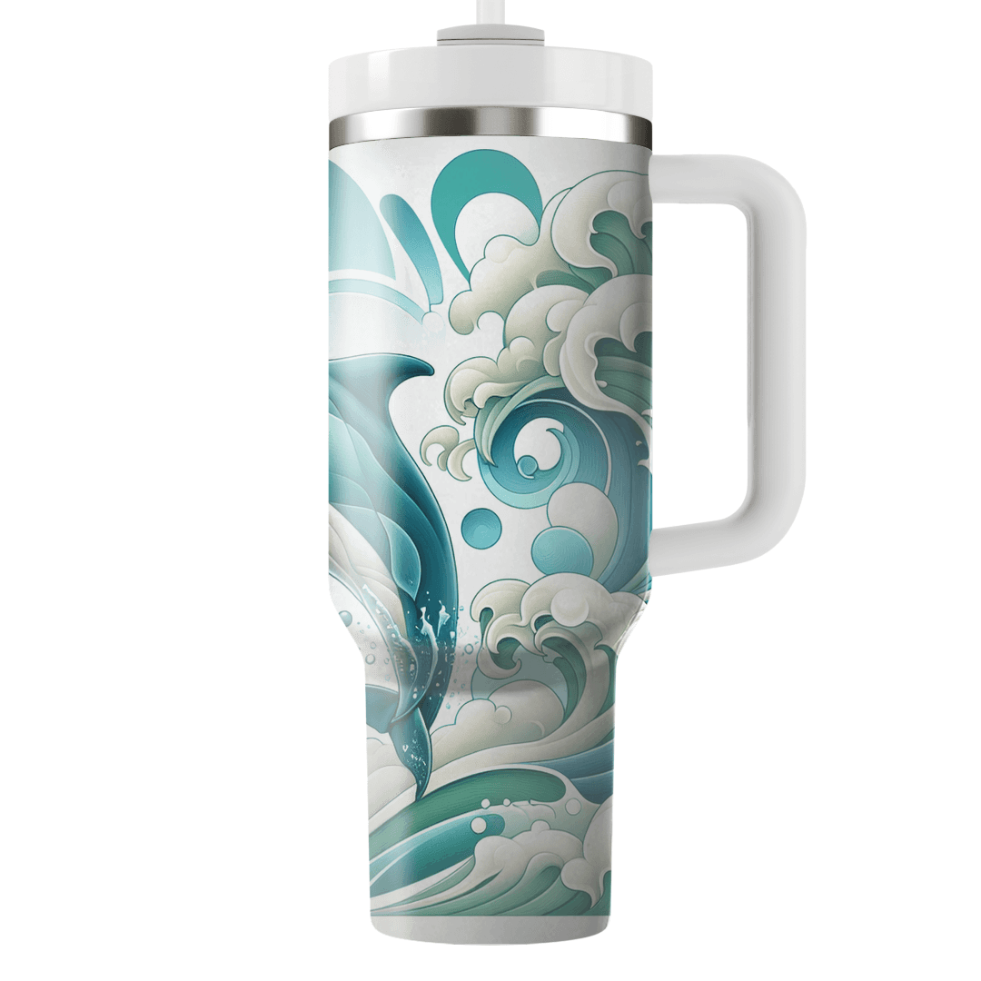 Dreamy Dolphin Dance  Tumblers With Lids