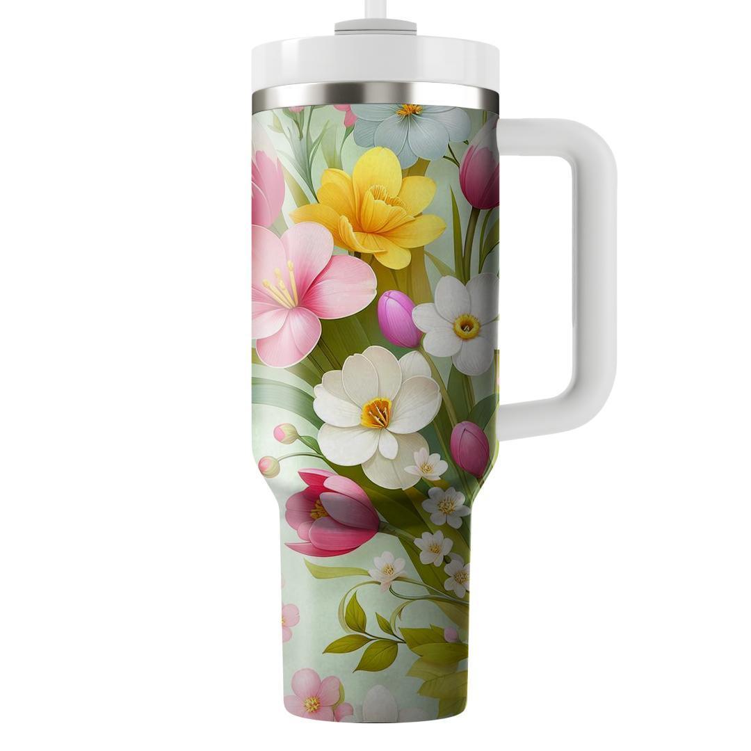 Springtime Bloom  Tumbler Cups