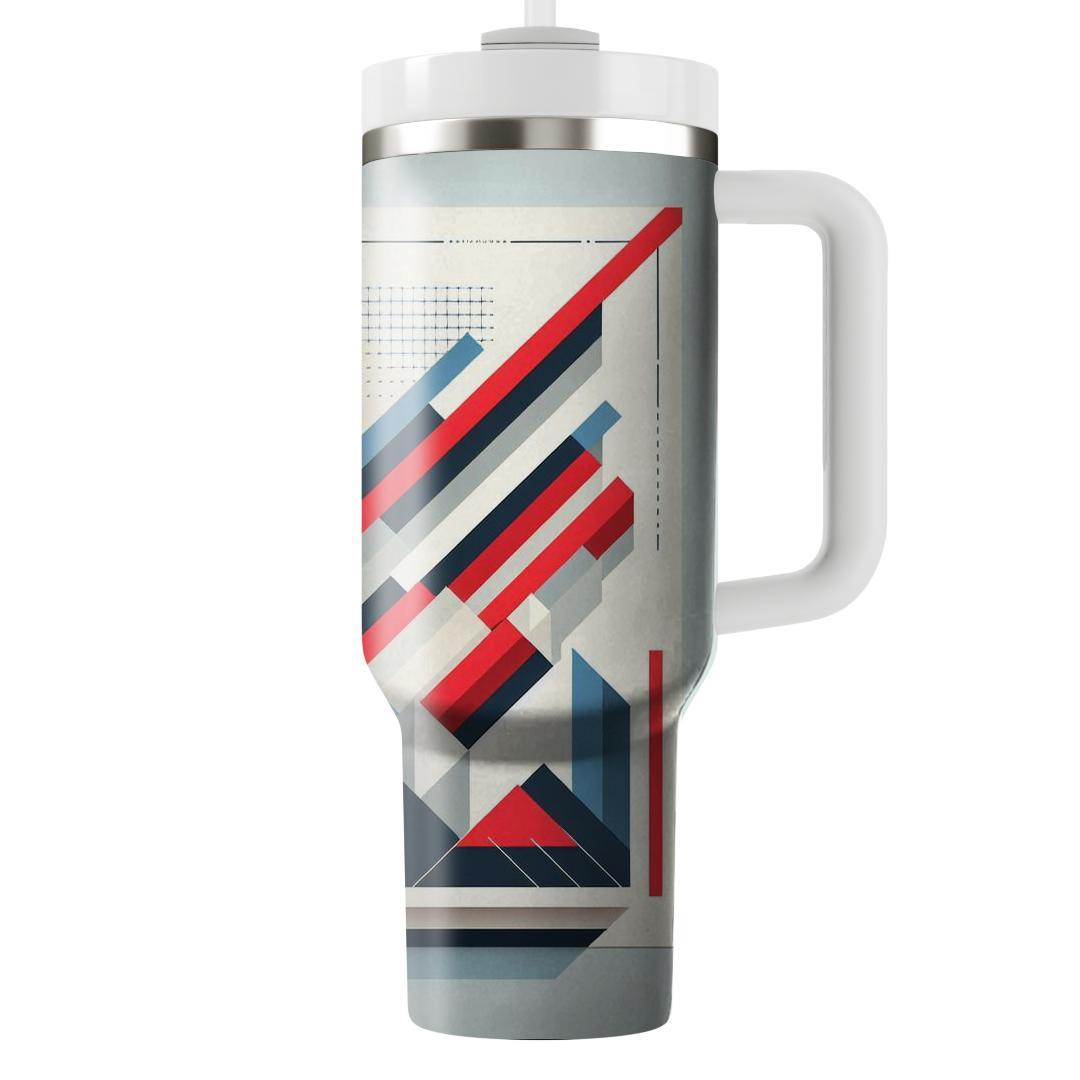 Diagonal Stripe Energy  Insulated Tumblers