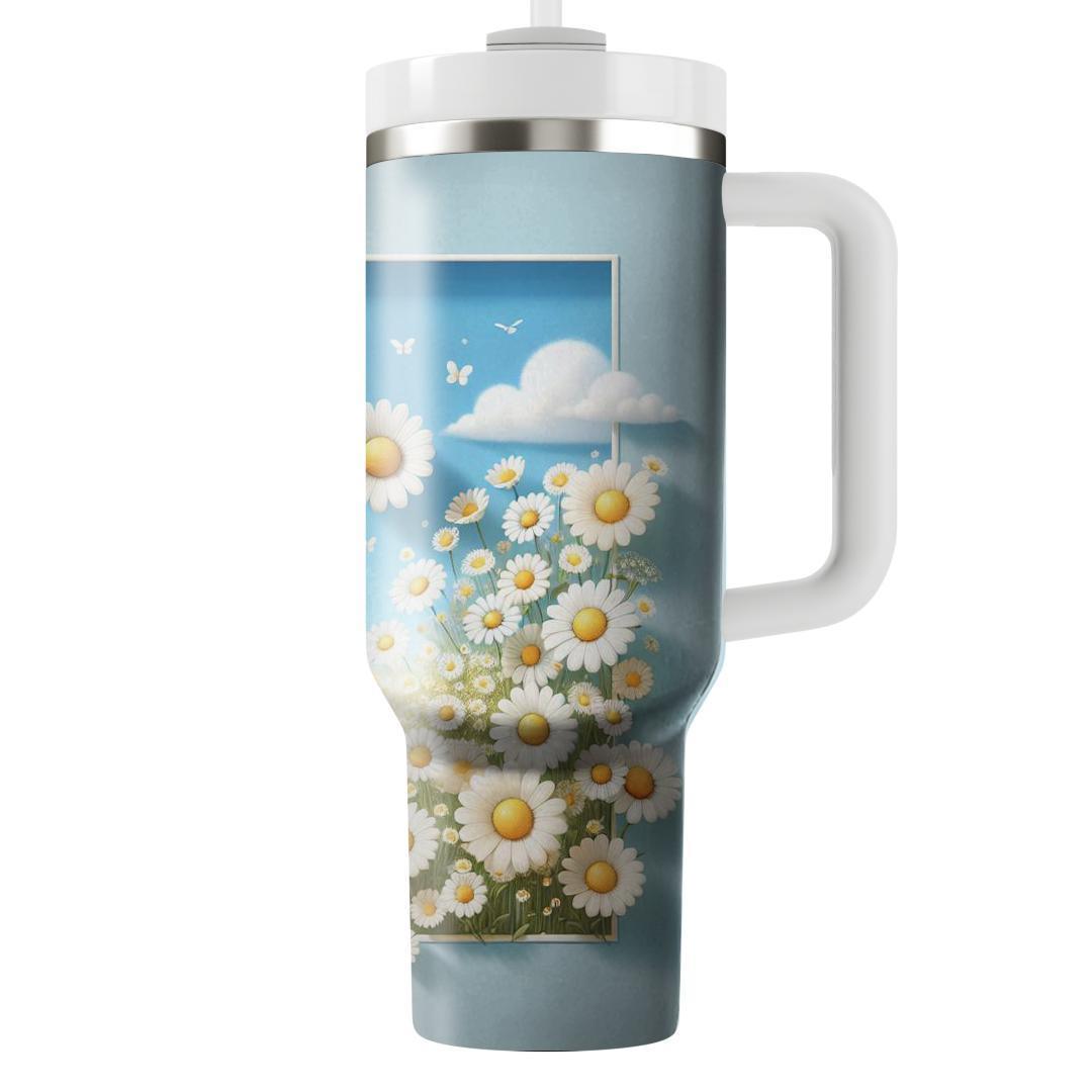 Sunlit Daisy Meadow  Tumbler Cups