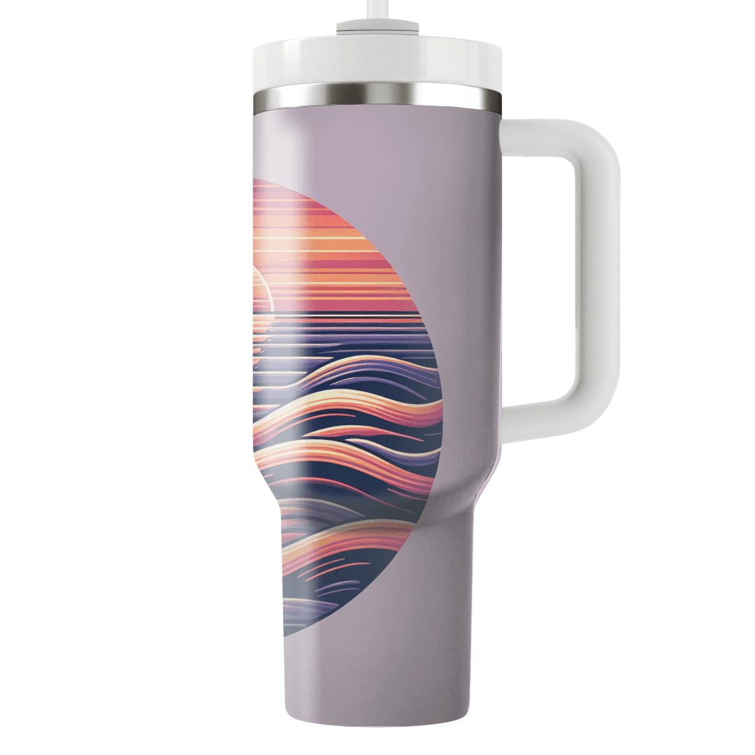 Sunset Ripple Effects Travel Tumblers