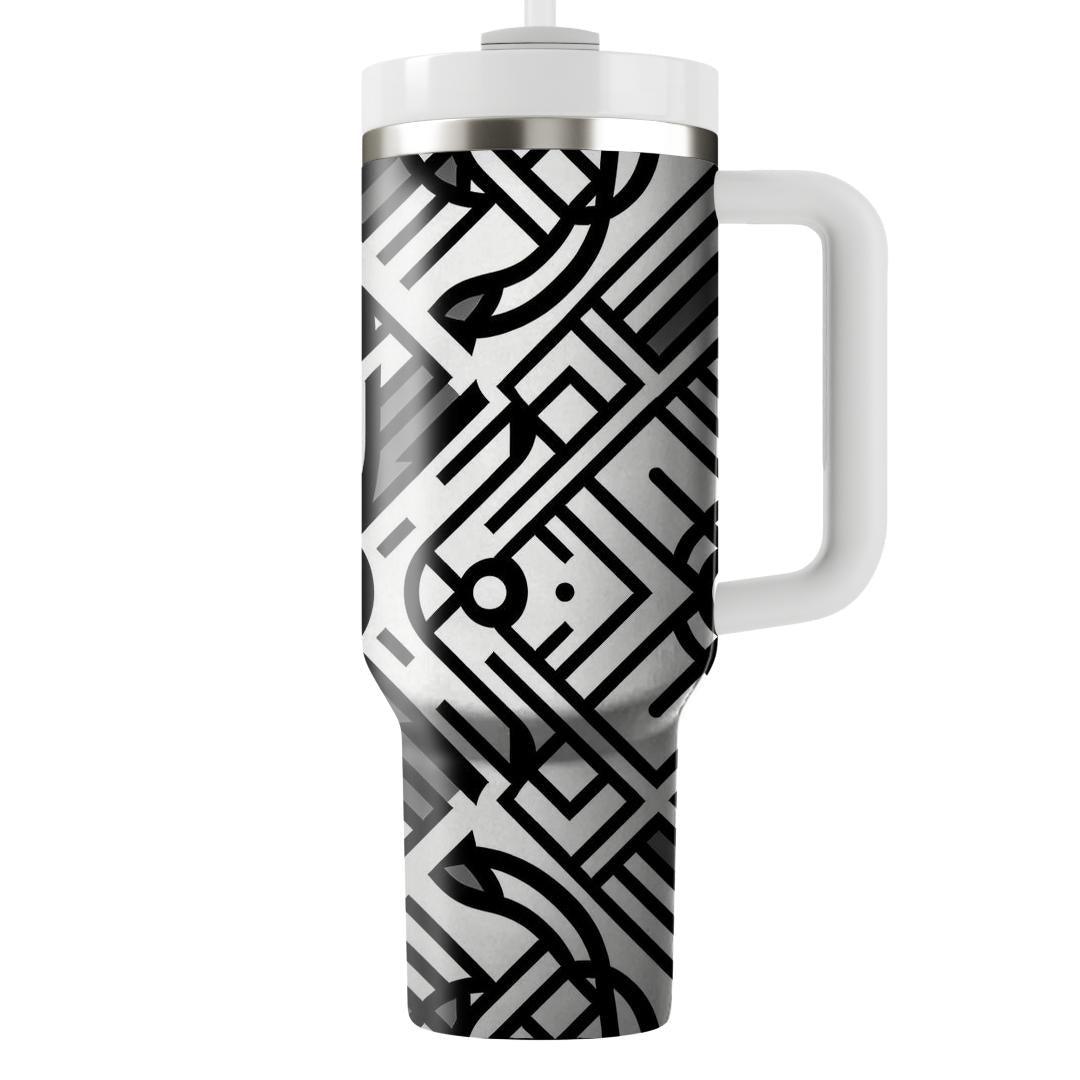 Minimalist Line Grid  Tumblers For Gifts