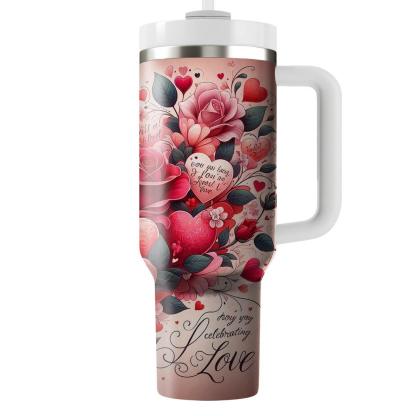 Glow Of Love - Valentine’s Day  Tumblers With Lids