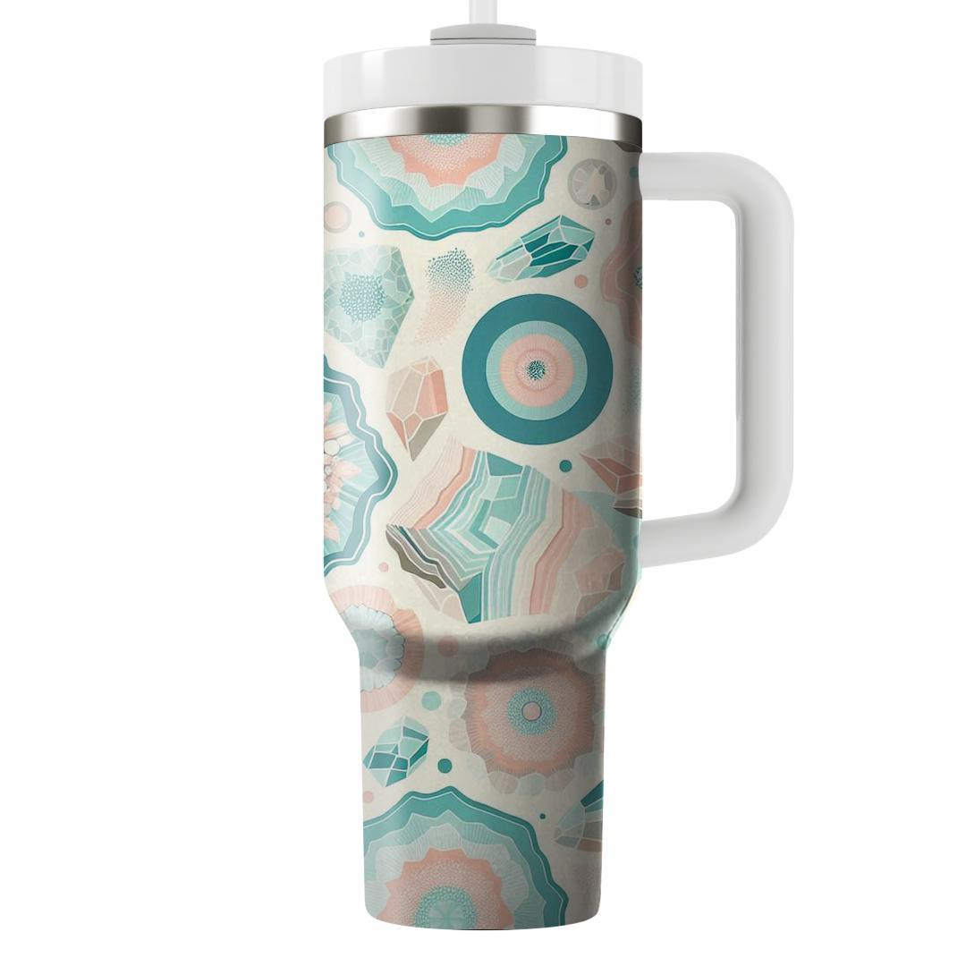 Pastel Geode Crystal  Insulated Tumblers