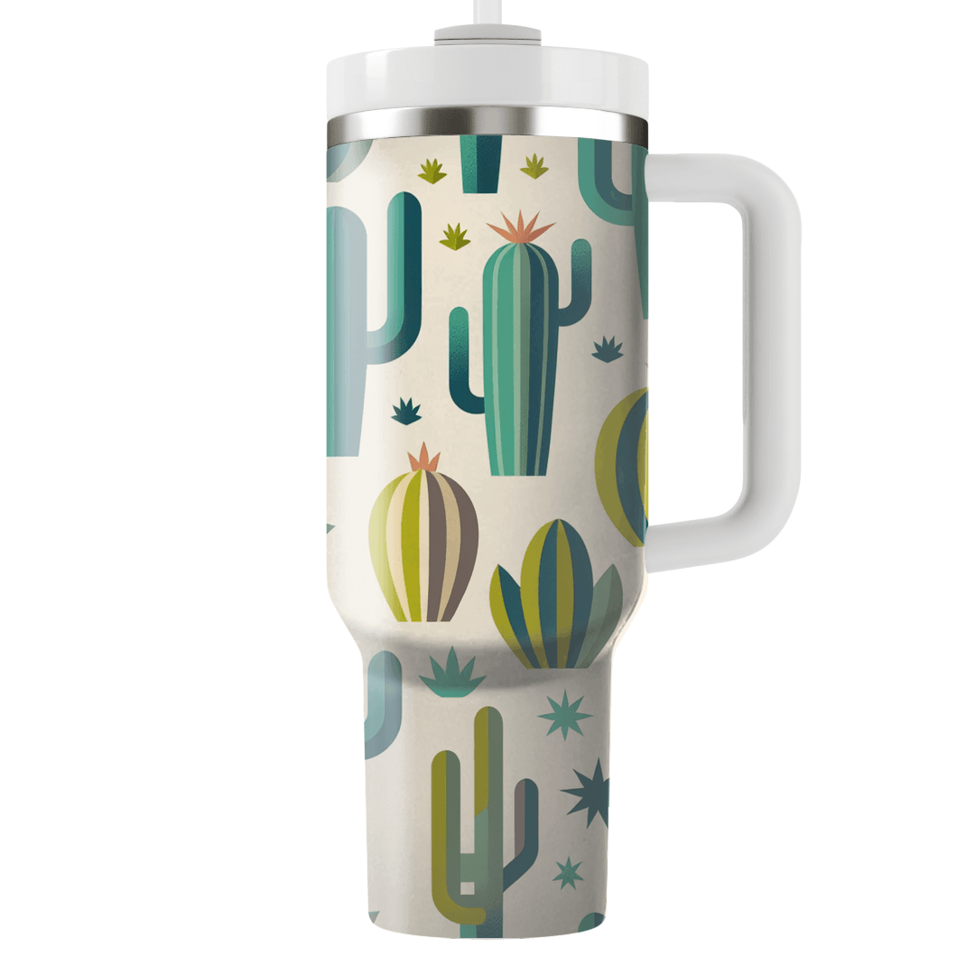 Modern Cactus Pattern  Insulated Tumblers