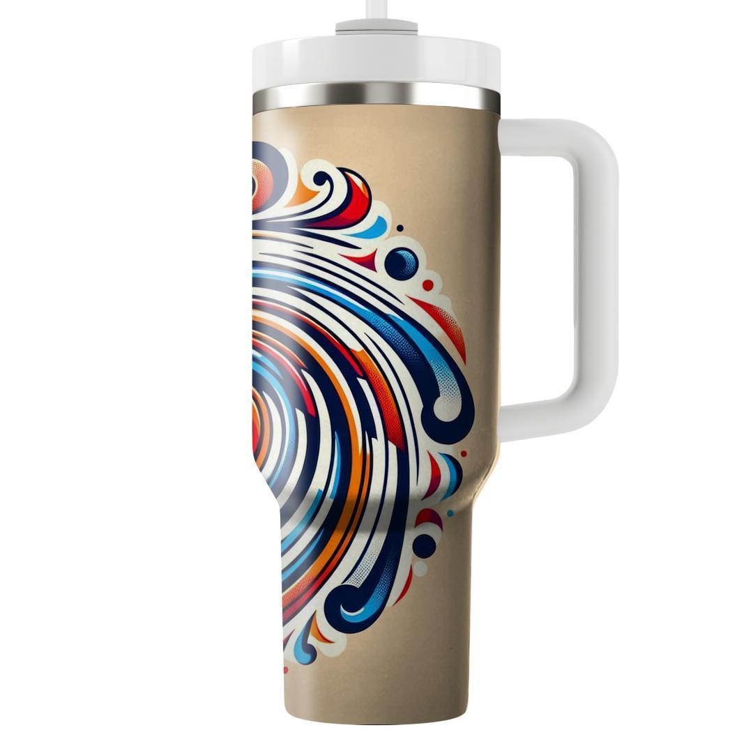 Radiant Color Spiral  Travel Tumblers