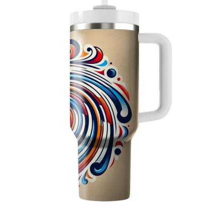 Radiant Color Spiral  Travel Tumblers
