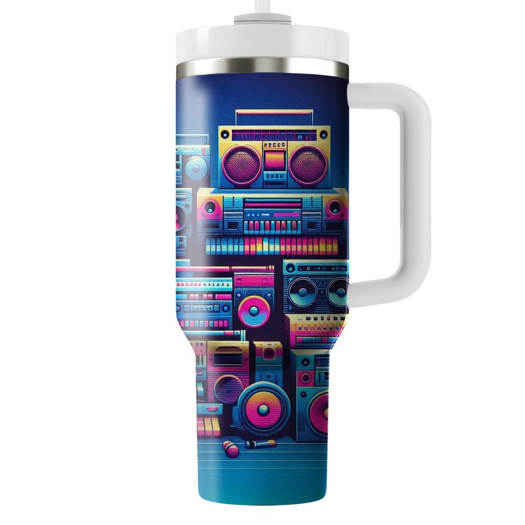 Dynamic 80s Music  Travel Tumblers