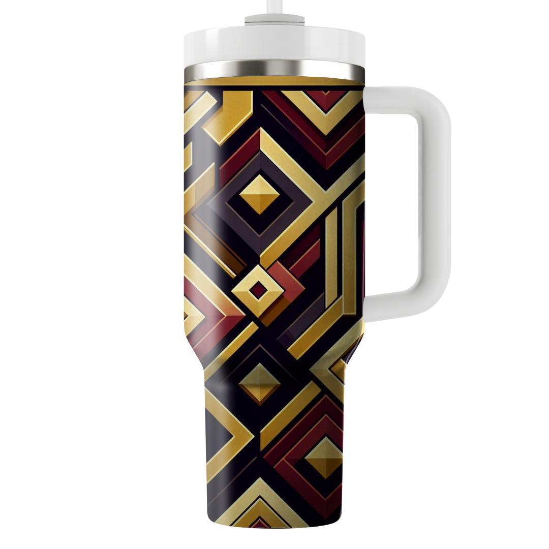 Layered Geometric Squares  Tumblers For Gifts