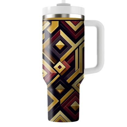 Layered Geometric Squares  Tumblers For Gifts