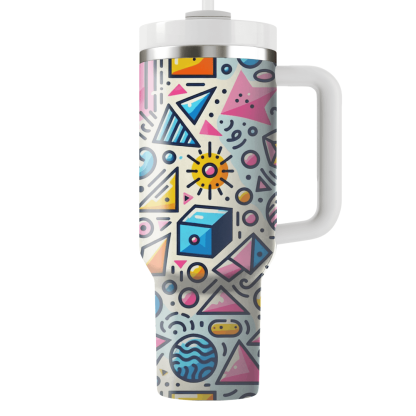 Playful Geometric Doodles  Custom Tumblers