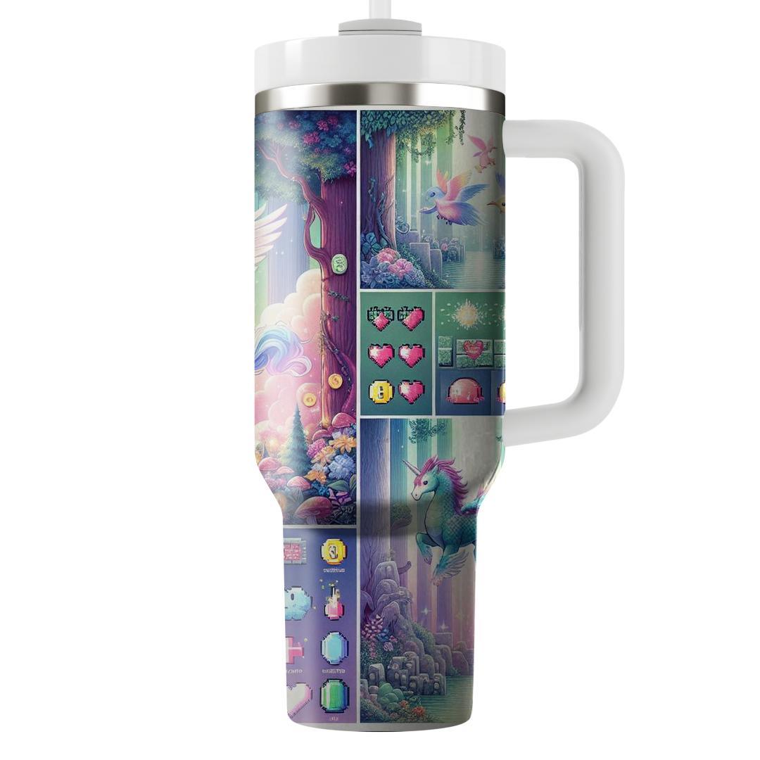 Fantasy Video Game World  Personalized Tumblers
