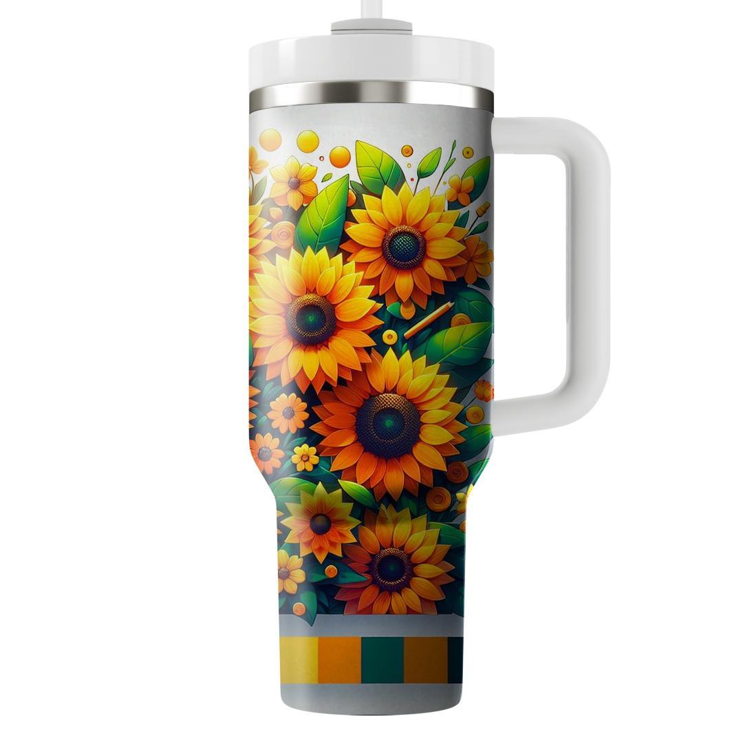 Radiant Sunflower Paradise  Unique Tumblers