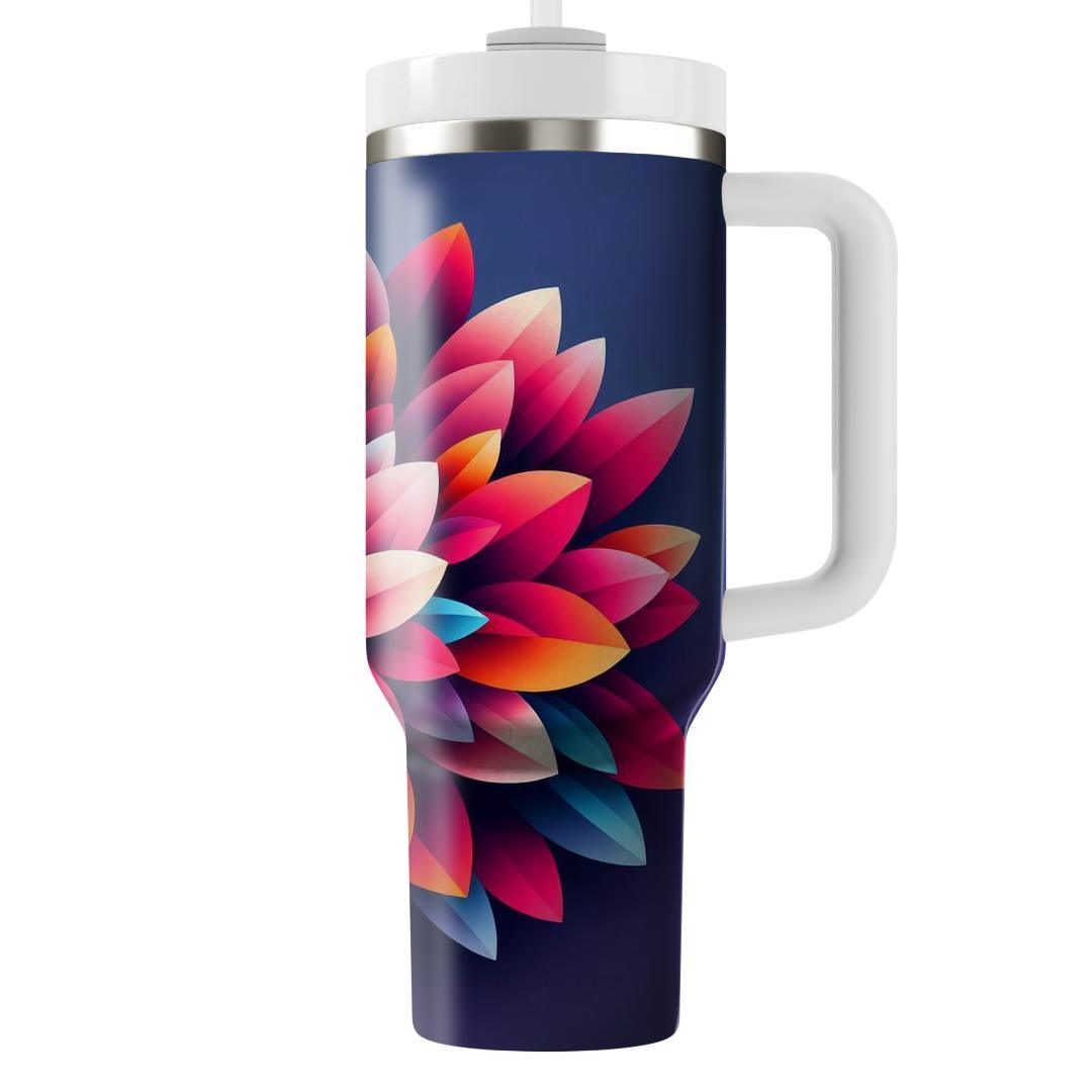 Gradient Petal Burst  Insulated Tumblers
