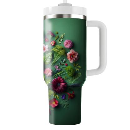 Harmony In Bloom - International Flower Festival  Tumblers With Lids
