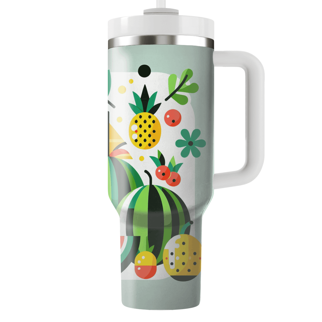 Tropical Fruit Fiesta  Tumbler Cups