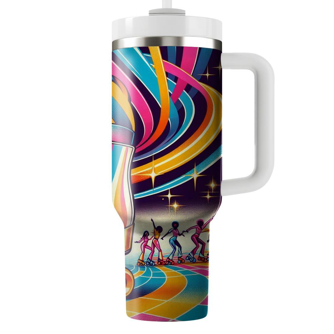 Retro Roller Disco Fever  Travel Tumblers