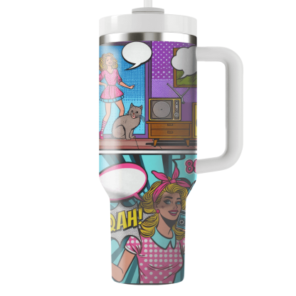 Retro Comic Strip  Tumbler Cups