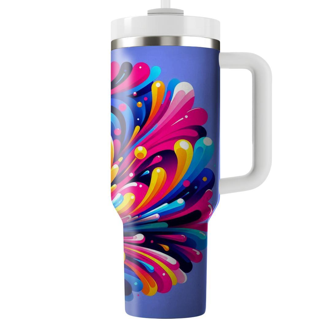  Color Burst  Tumblers With Lids