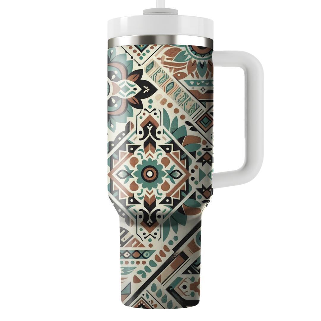 Elegant Tribal Pattern  Tumblers With Lids