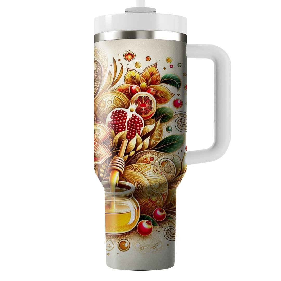 Resplendent Rosh Hashanah - New Beginnings  Tumblers With Lids