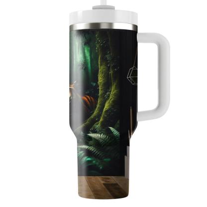 Mysterious Tiger Shadows  Travel Tumblers