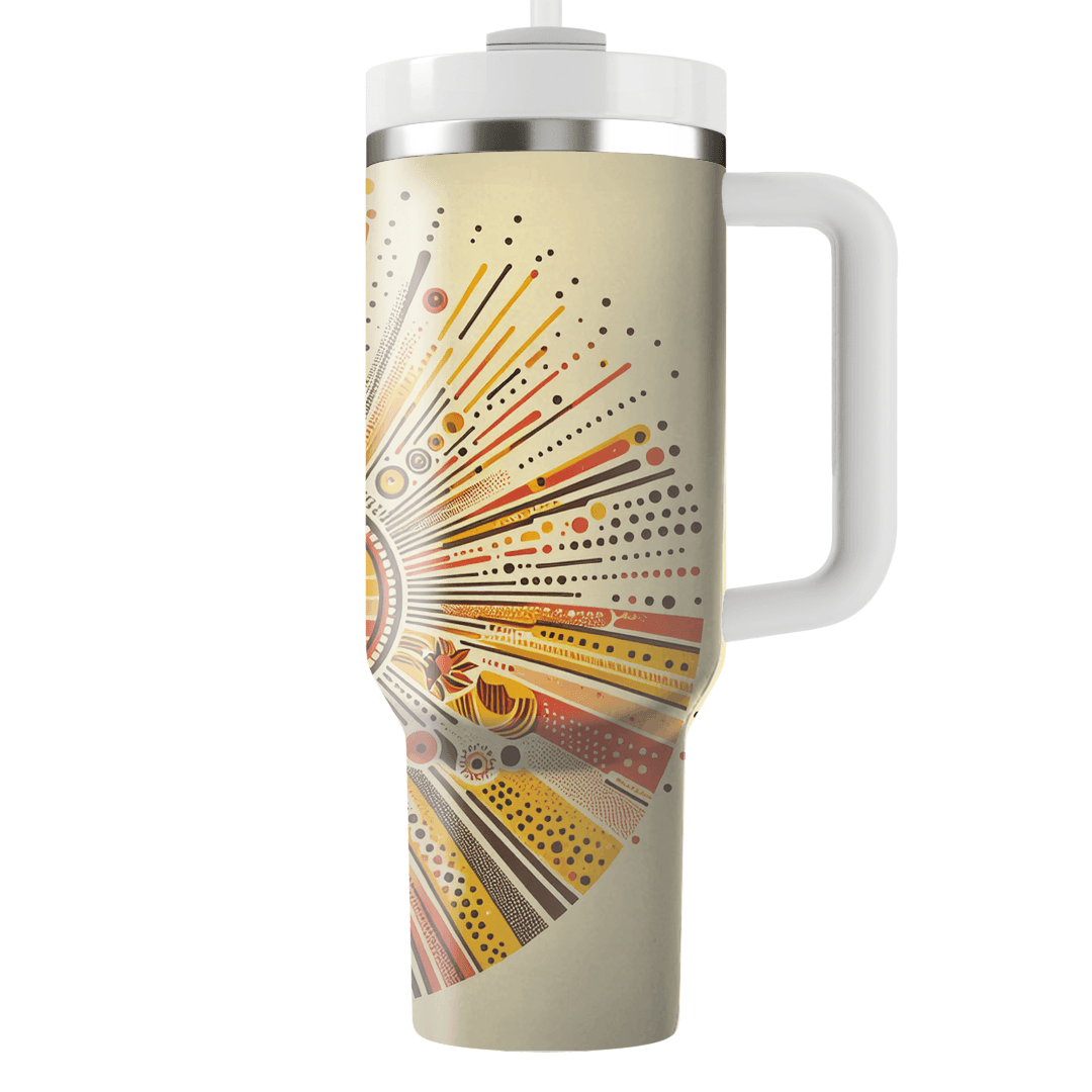 Funky Sunshine Rays  Personalized Tumblers