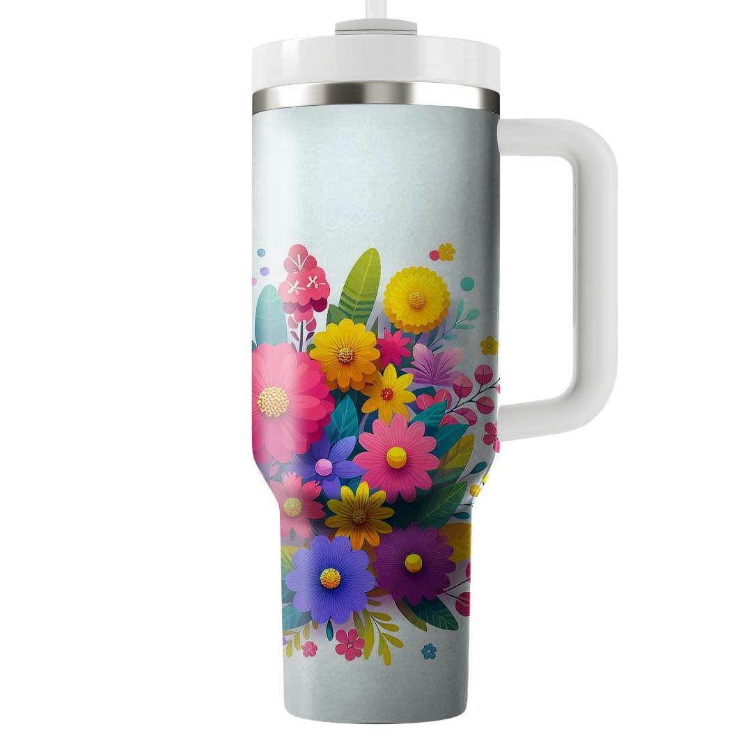 Spring Blooming Garden  Decorative Tumblers
