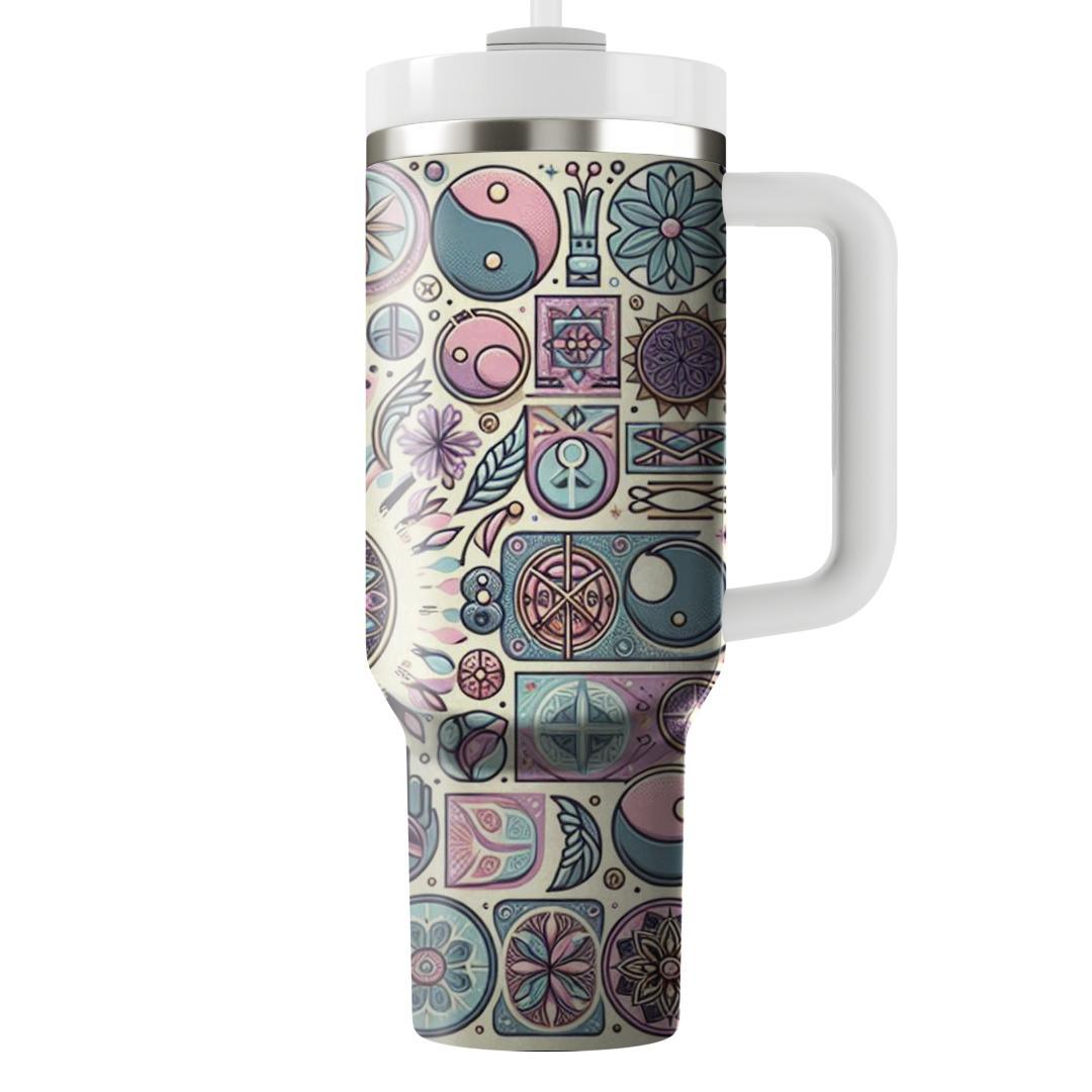 Boho Peaceful Pathways  Unique Tumblers