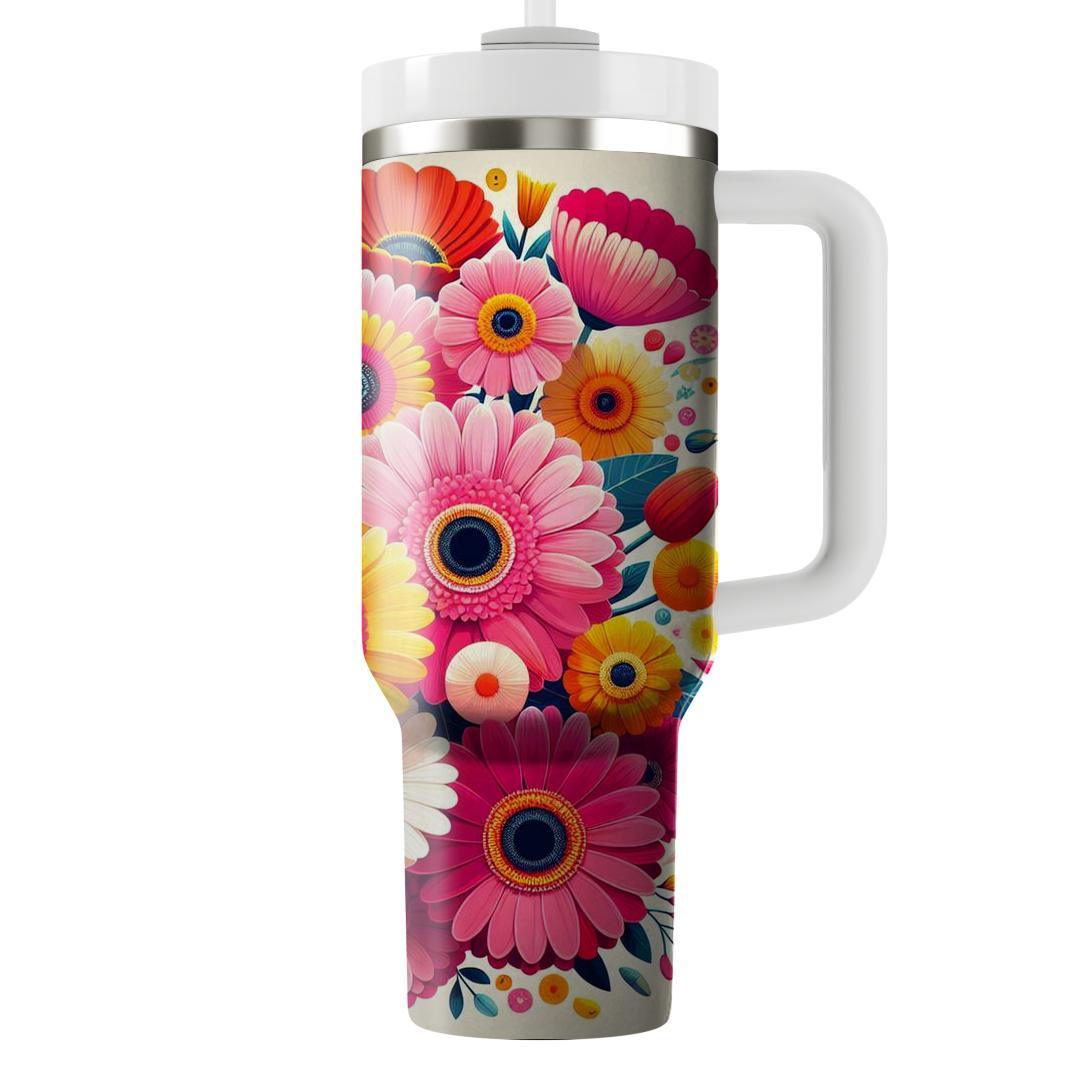 Colorful Blossom Party  Unique Tumblers