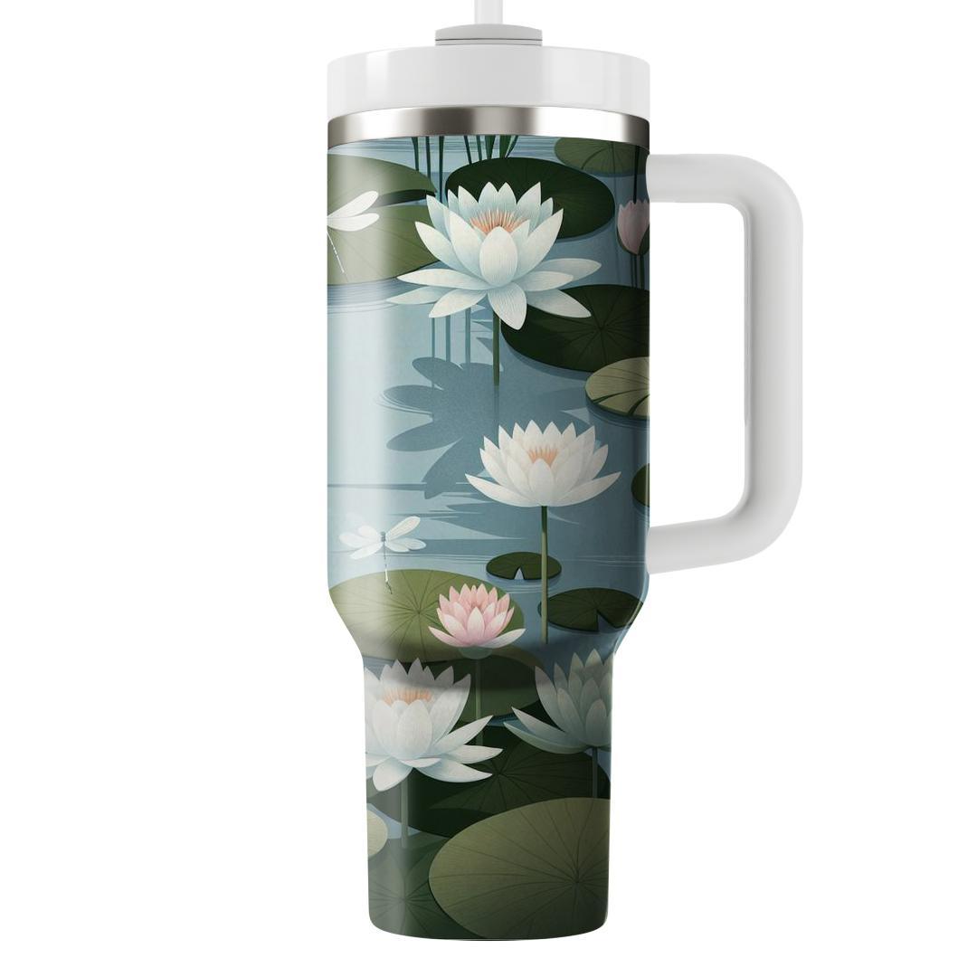 Ethereal Lily Pond  Personalized Tumblers