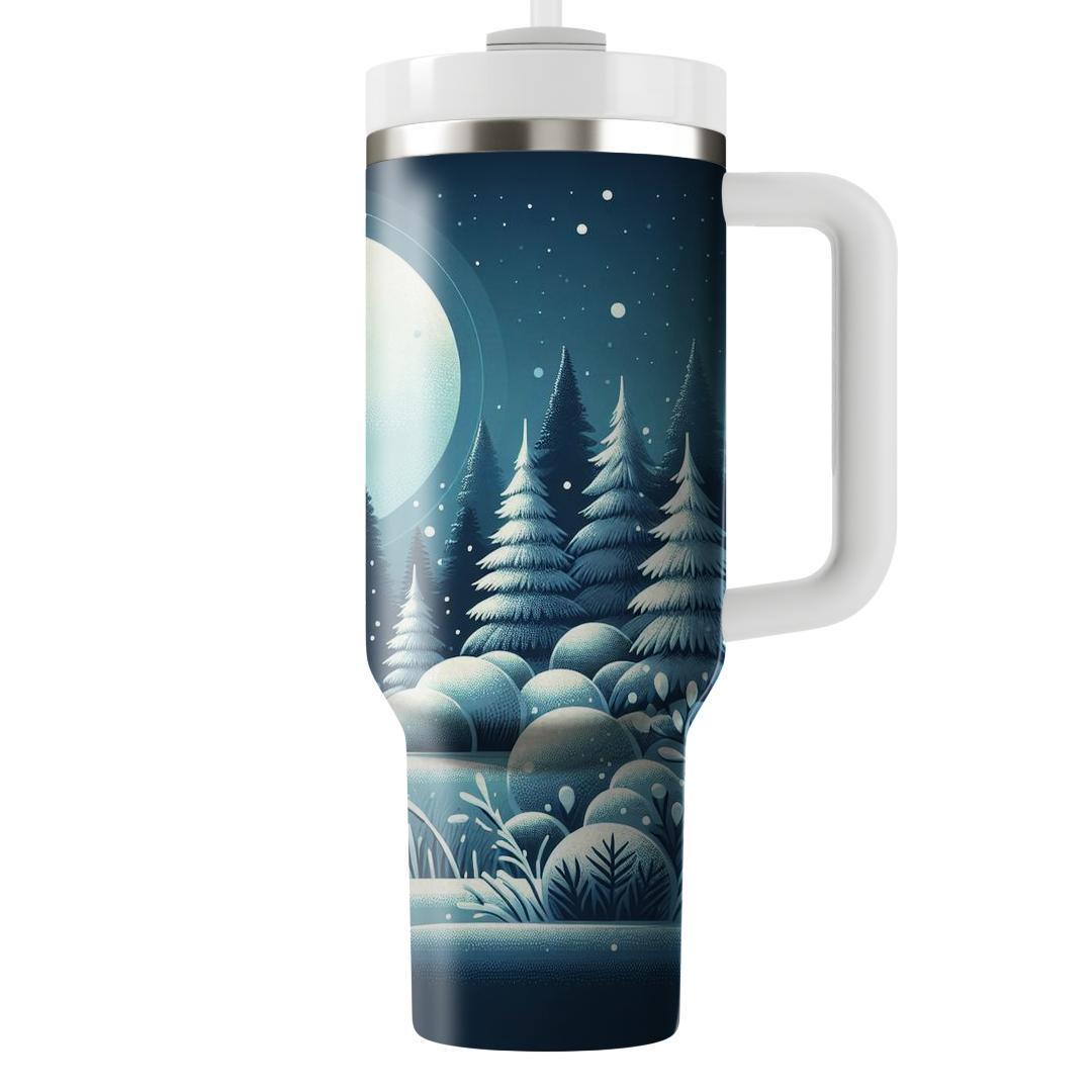 Winter Frosty Woodland  Travel Tumblers