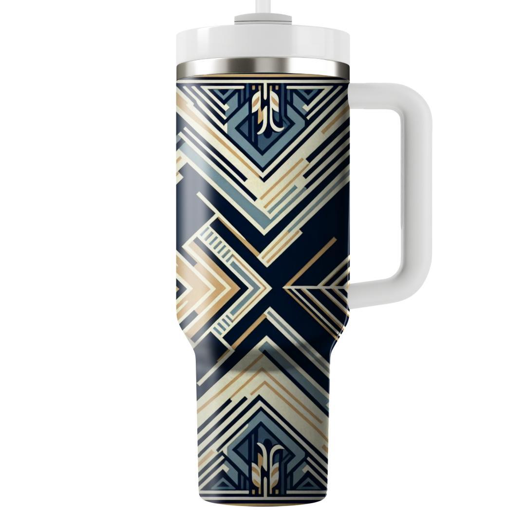 Art Deco Chevron Delight  Tumblers With Lids