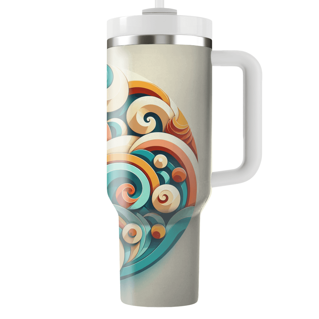 Dynamic Spiral Design  Custom Tumblers