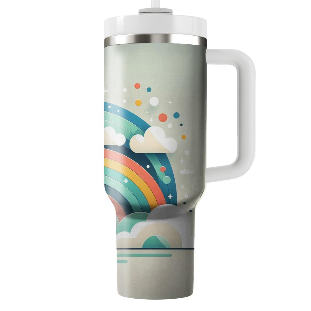Whimsical Clouds And Rainbows  Tumbler Cups