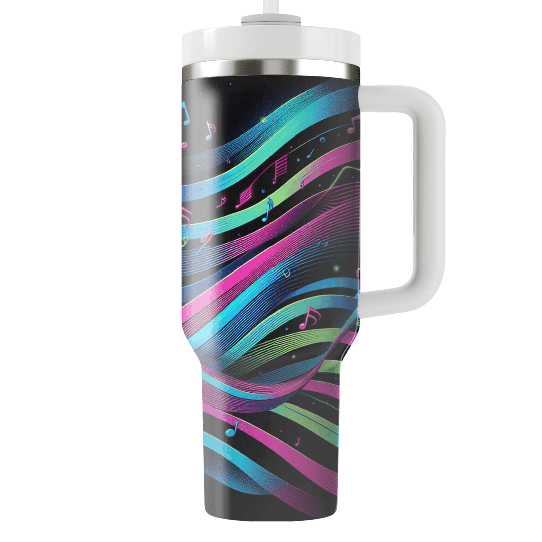 Neon Soundwave  Custom Tumblers