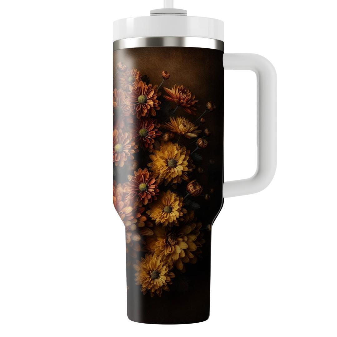 Golden Chrysanthemum  Unique Tumblers