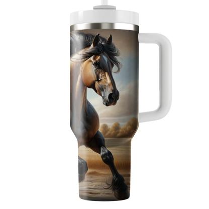 Noble Horse Gallop  Tumblers With Lids