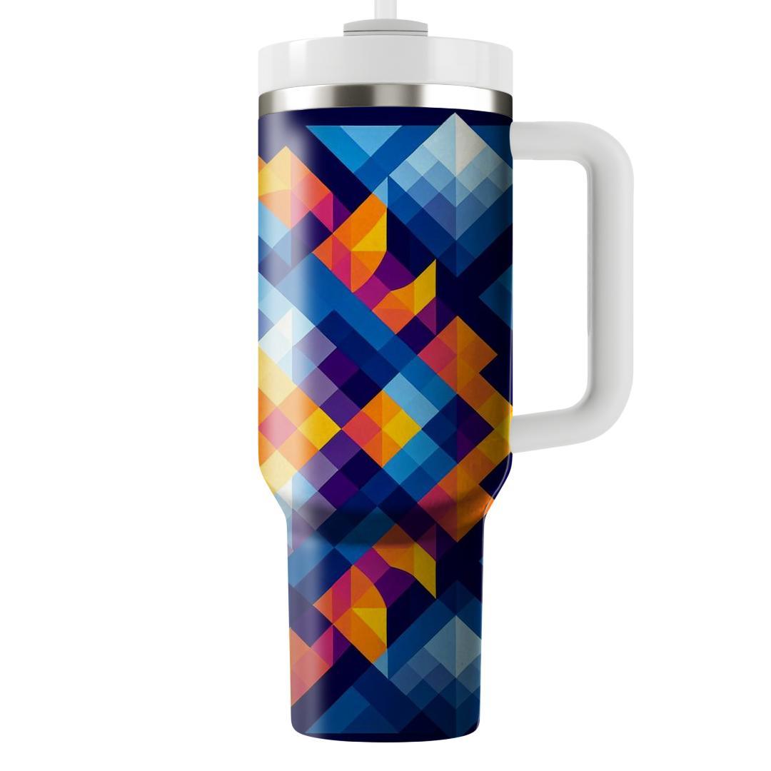 Dynamic Rhombus Spectrum  Insulated Tumblers