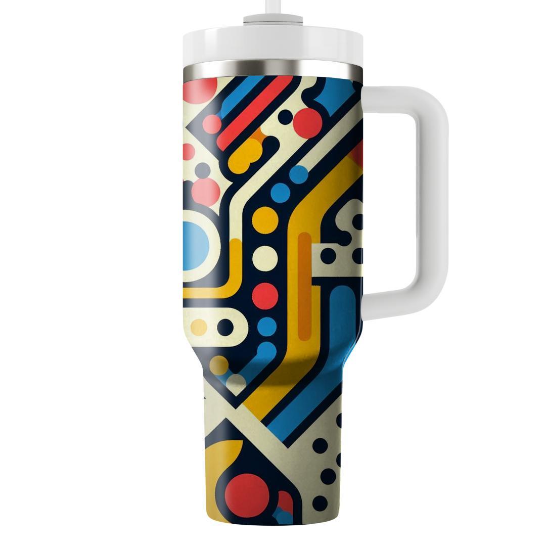 Dotted Pathway Pattern  Personalized Tumblers