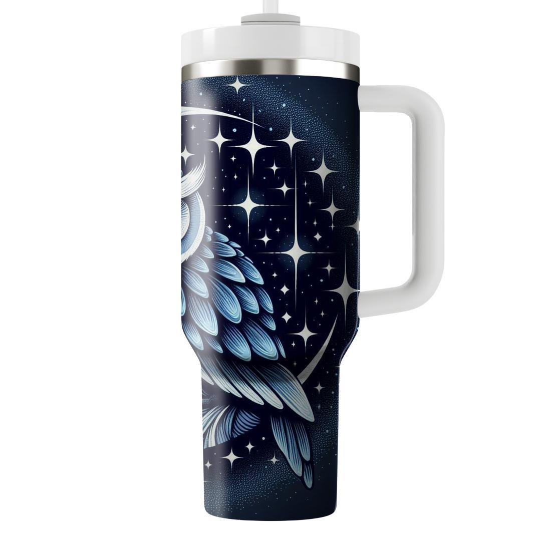 Lunar Owl Mystique  Travel Tumblers