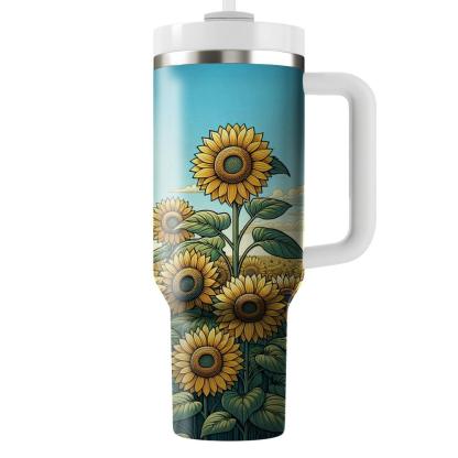 Field Of Sunflowers  Insulated Tumblers