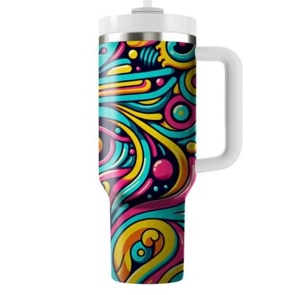 Electric Paisley Pop  Insulated Tumblers